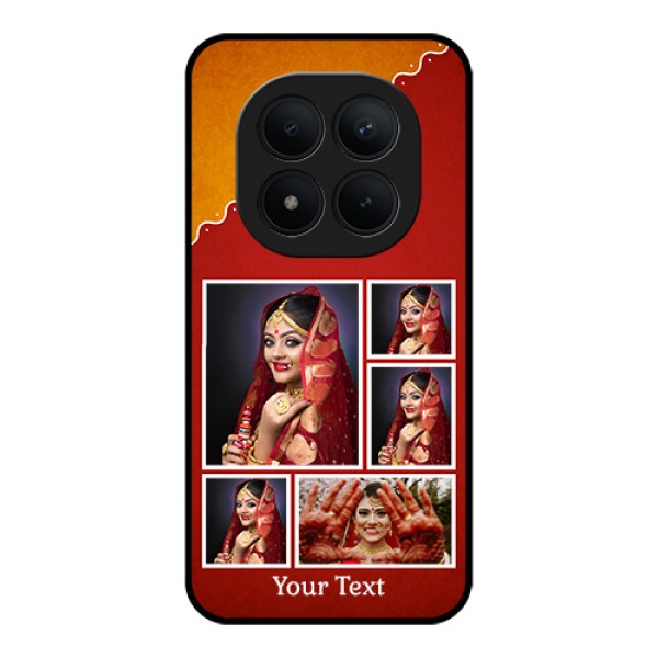 Xiaomi Redmi Note 15 Pro Plus 5G Custom Glass Phone Case - Wedding Pic Upload Design