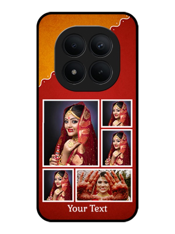 Custom Xiaomi Redmi Note 15 Pro Plus 5G Custom Glass Phone Case - Wedding Pic Upload Design