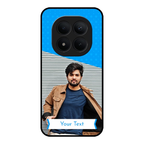 Xiaomi Redmi Note 15 Pro Plus 5G Custom Glass Phone Case - Simple Blue Color Design Xiaomi Redmi Note 15 Pro Plus 5G Custom Glass Phone Case - Simple Blue Color Design