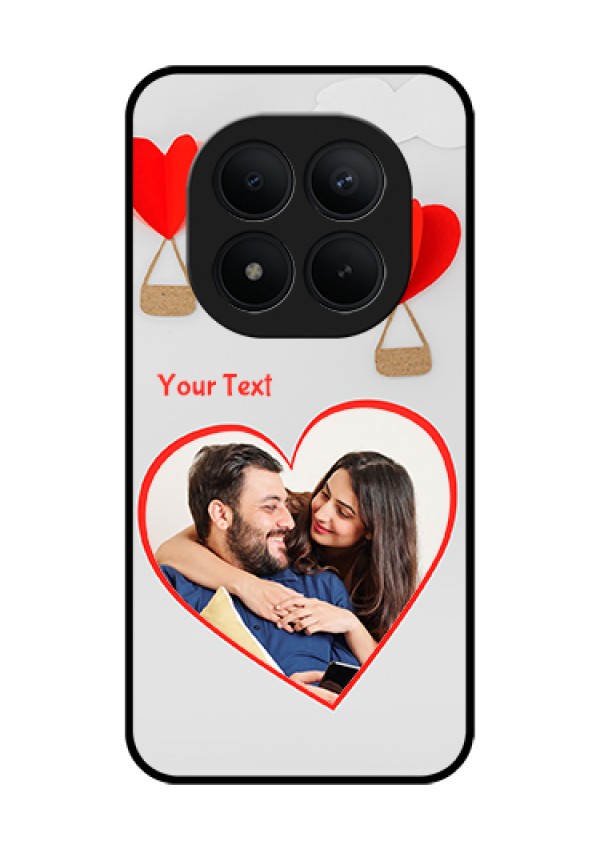Xiaomi Redmi Note 15 Pro Plus 5G Custom Glass Phone Case - Parachute Love Design