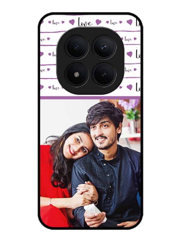 Custom Xiaomi Redmi Note 15 Pro Plus 5G Custom Glass Phone Case - Couples Heart Design
