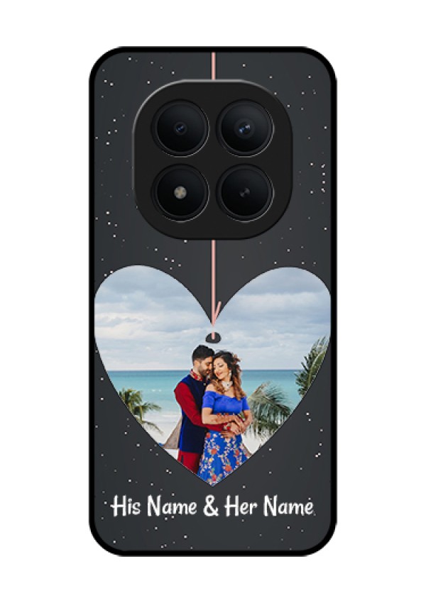 Xiaomi Redmi Note 15 Pro Plus 5G Custom Glass Phone Case - Hanging Heart Design