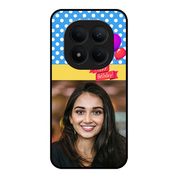 Xiaomi Redmi Note 15 Pro Plus 5G Custom Glass Phone Case - Happy Birthday Design