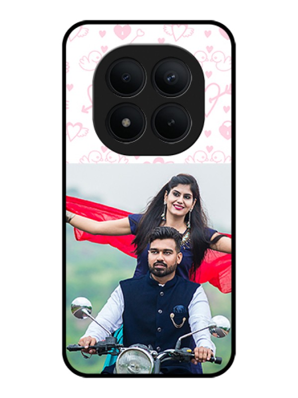 Custom Xiaomi Redmi Note 15 Pro Plus 5G Custom Glass Phone Case - Pink Flying Heart Design