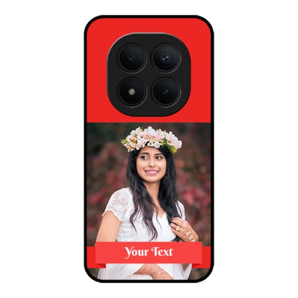Xiaomi Redmi Note 15 Pro Plus 5G Custom Glass Phone Case - Simple Red Color Design Xiaomi Redmi Note 15 Pro Plus 5G Custom Glass Phone Case - Simple Red Color Design