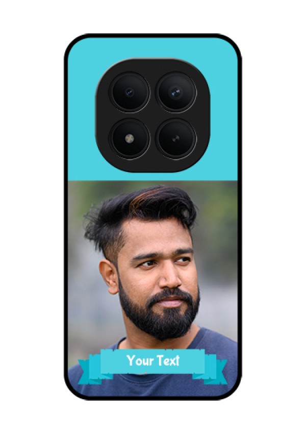 Xiaomi Redmi Note 15 Pro Plus 5G Custom Glass Phone Case - Blue Color Design