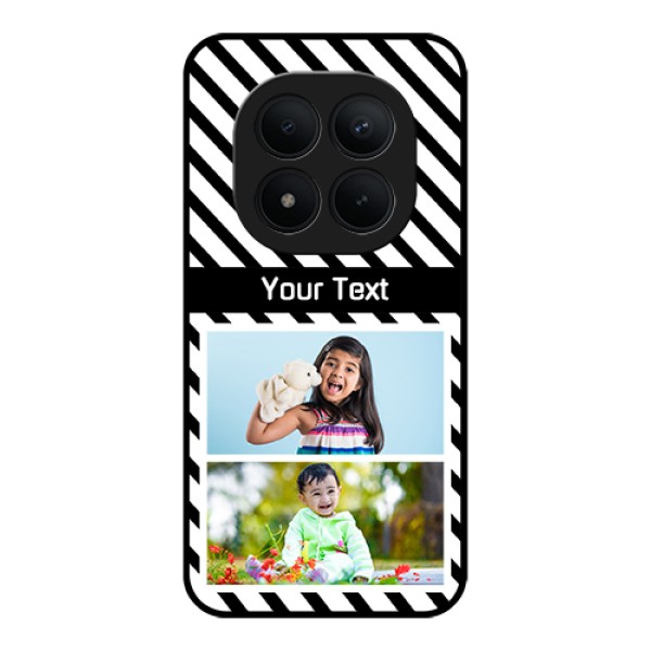 Xiaomi Redmi Note 15 Pro Plus 5G Custom Glass Phone Case - Black And White Stripes Design Xiaomi Redmi Note 15 Pro Plus 5G Custom Glass Phone Case - Black And White Stripes Design