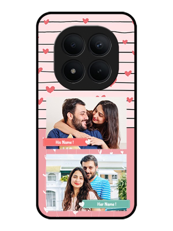 Custom Xiaomi Redmi Note 15 Pro Plus 5G Custom Glass Phone Case - Photo With Heart Design