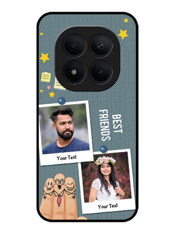 Custom Xiaomi Redmi Note 15 Pro Plus 5G Custom Glass Phone Case - Sticky Frames And Friendship Design