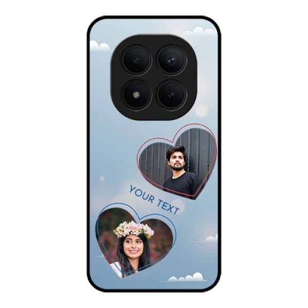 Xiaomi Redmi Note 15 Pro Plus 5G Custom Glass Phone Case - Blue Color Couple Design Xiaomi Redmi Note 15 Pro Plus 5G Custom Glass Phone Case - Blue Color Couple Design