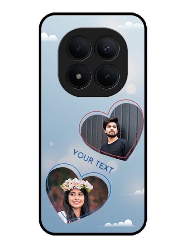Custom Xiaomi Redmi Note 15 Pro Plus 5G Custom Glass Phone Case - Blue Color Couple Design