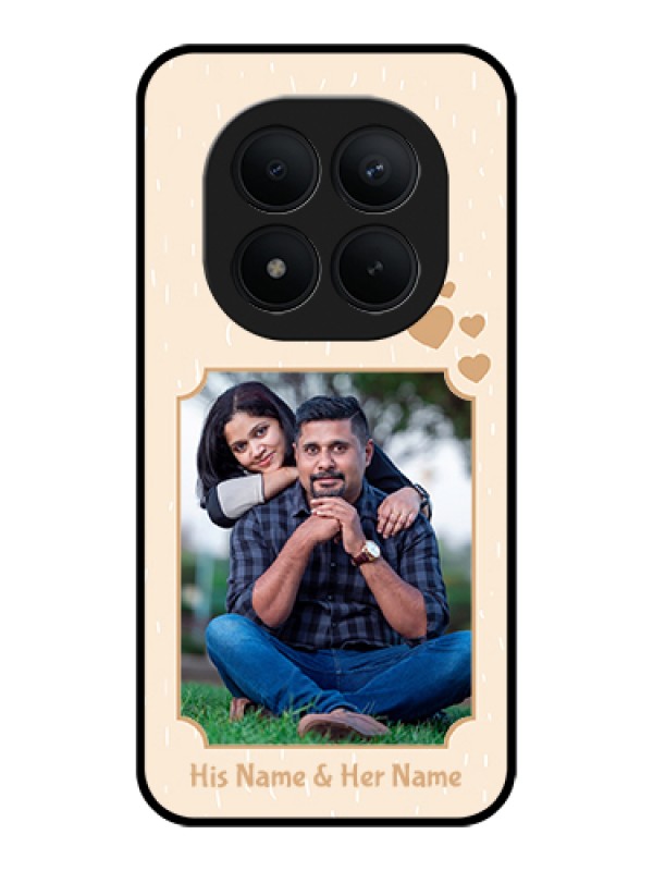 Custom Xiaomi Redmi Note 15 Pro Plus 5G Custom Glass Phone Case - With Confetti Love Design