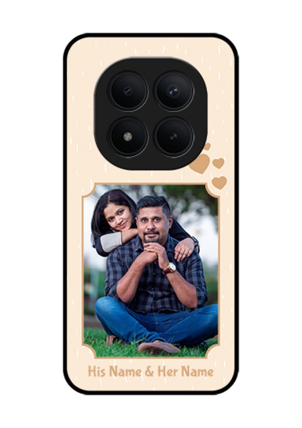 Xiaomi Redmi Note 15 Pro Plus 5G Custom Glass Phone Case - With Confetti Love Design