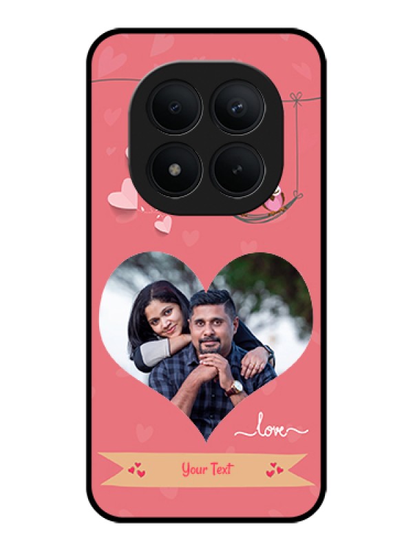 Custom Xiaomi Redmi Note 15 Pro Plus 5G Custom Glass Phone Case - Peach Color Love Design