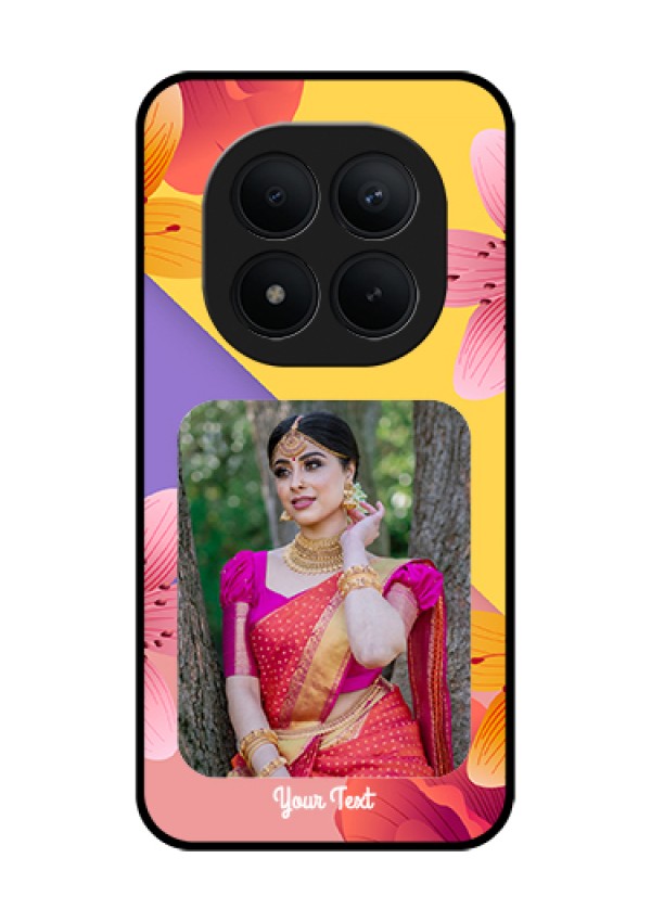 Xiaomi Redmi Note 15 Pro Plus 5G Custom Glass Phone Case - 3 Image With Vintage Floral Design