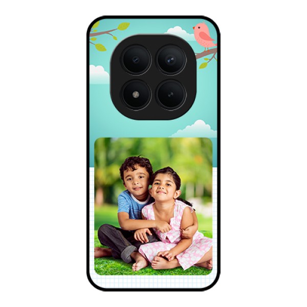 Xiaomi Redmi Note 15 Pro Plus 5G Custom Glass Phone Case - Doodle Love Design