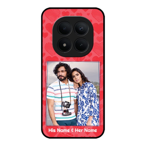 Xiaomi Redmi Note 15 Pro Plus 5G Custom Glass Phone Case - With Red Heart Symbols Design Xiaomi Redmi Note 15 Pro Plus 5G Custom Glass Phone Case - With Red Heart Symbols Design