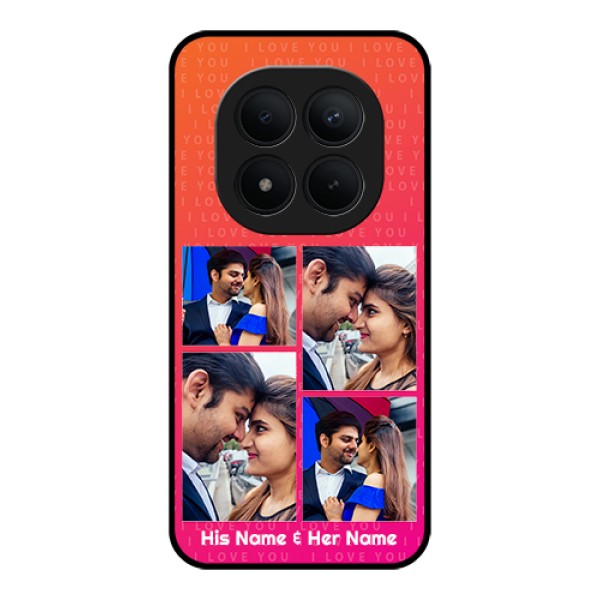 Xiaomi Redmi Note 15 Pro Plus 5G Custom Glass Phone Case - I Love You Pink Design Xiaomi Redmi Note 15 Pro Plus 5G Custom Glass Phone Case - I Love You Pink Design