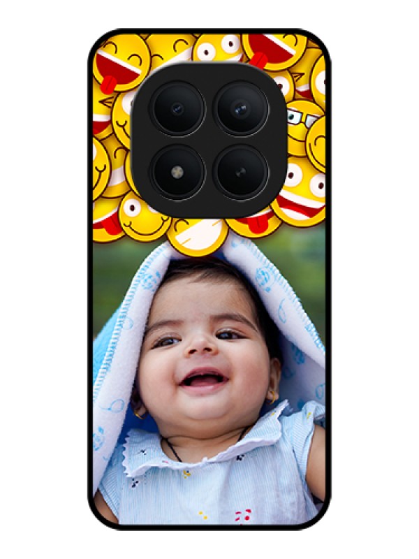 Custom Xiaomi Redmi Note 15 Pro Plus 5G Custom Glass Phone Case - With Smiley Emoji Design