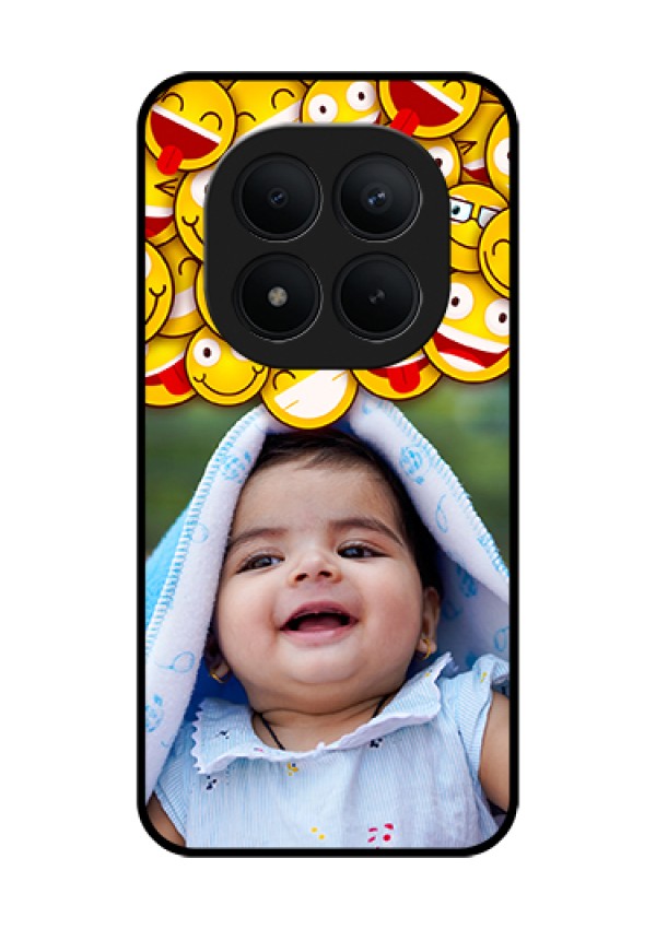 Xiaomi Redmi Note 15 Pro Plus 5G Custom Glass Phone Case - With Smiley Emoji Design