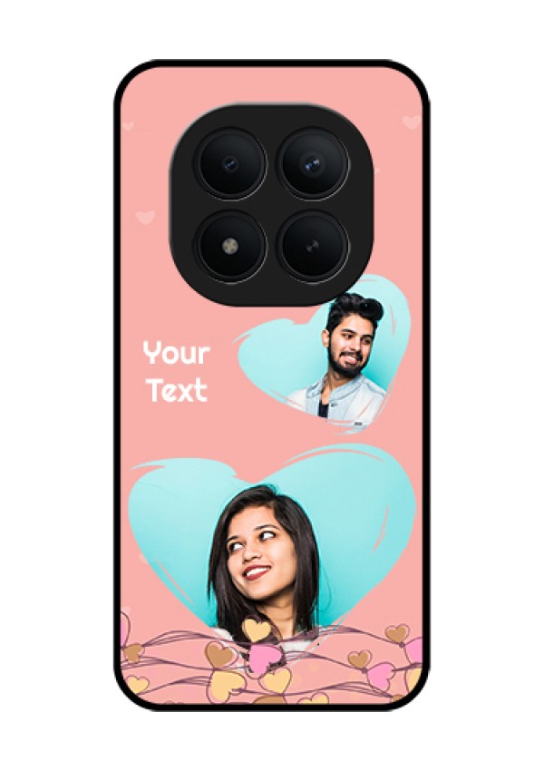 Xiaomi Redmi Note 15 Pro Plus 5G Custom Glass Phone Case - Love Doodle Design