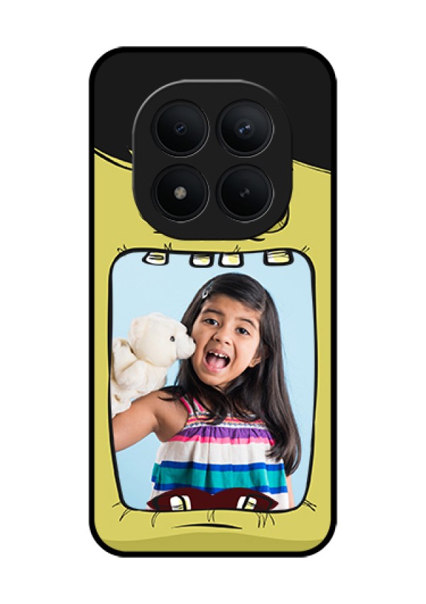Xiaomi Redmi Note 15 Pro Plus 5G Custom Glass Phone Case - Cartoon Monster Back Case Design