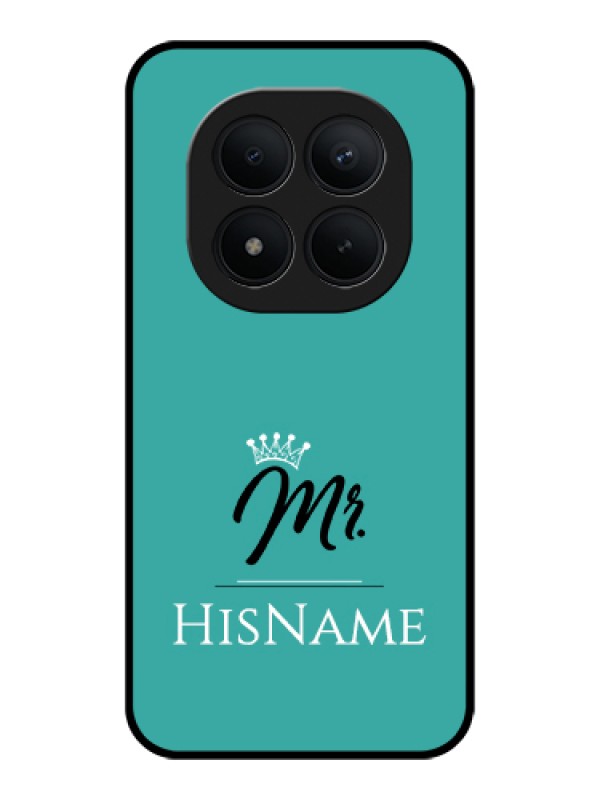 Custom Xiaomi Redmi Note 15 Pro Plus 5G Custom Glass Phone Case - Mr With Name Design