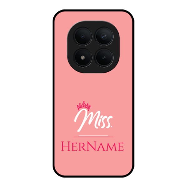 Xiaomi Redmi Note 15 Pro Plus 5G Custom Glass Phone Case - Mrs With Name Design