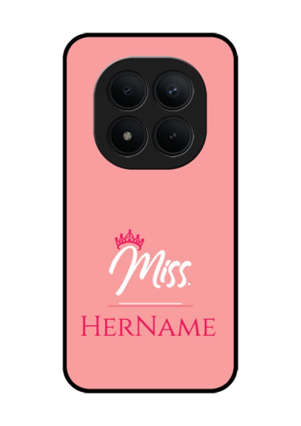 Xiaomi Redmi Note 15 Pro Plus 5G Custom Glass Phone Case - Mrs With Name Design