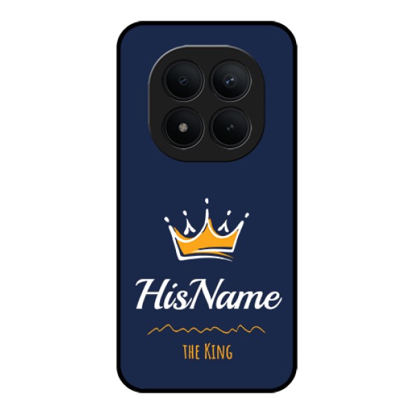 Xiaomi Redmi Note 15 Pro Plus 5G Custom Glass Phone Case - King With Name Design Xiaomi Redmi Note 15 Pro Plus 5G Custom Glass Phone Case - King With Name Design