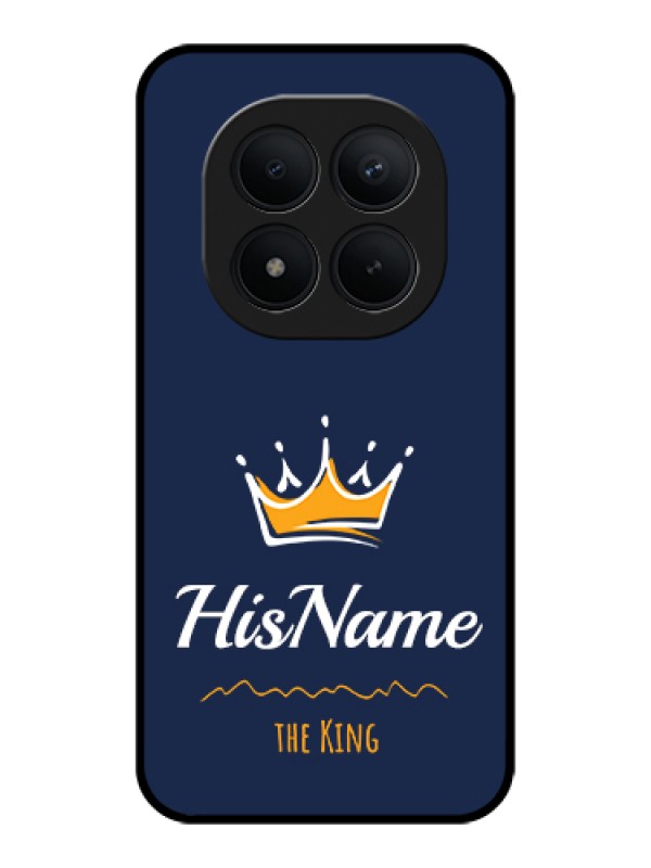 Custom Xiaomi Redmi Note 15 Pro Plus 5G Custom Glass Phone Case - King With Name Design