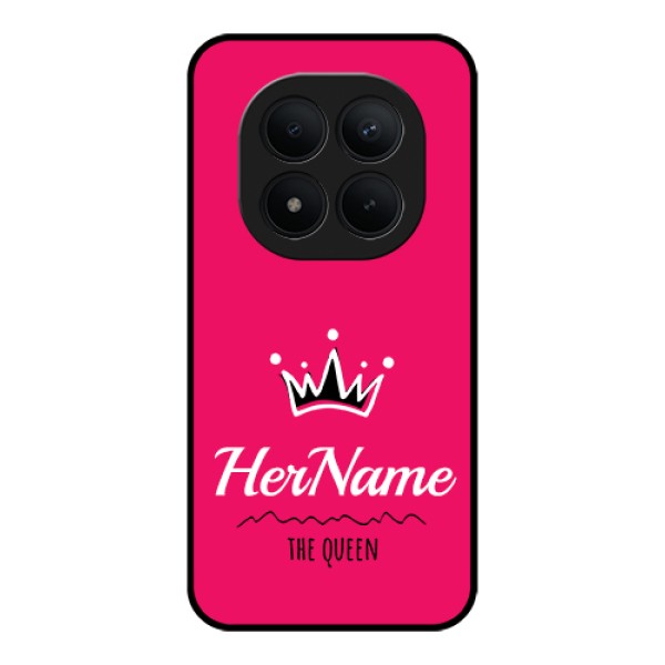 Xiaomi Redmi Note 15 Pro Plus 5G Custom Glass Phone Case - Queen With Name Design Xiaomi Redmi Note 15 Pro Plus 5G Custom Glass Phone Case - Queen With Name Design