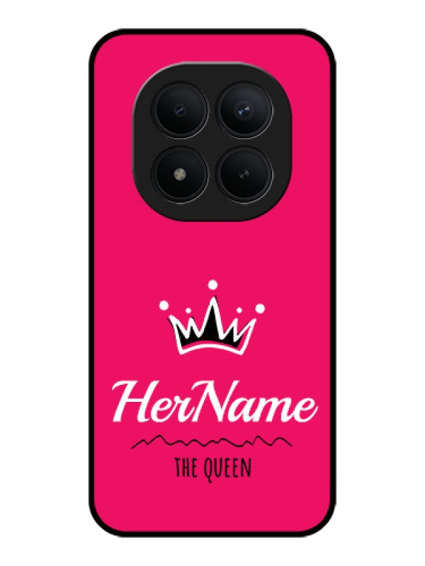 Custom Xiaomi Redmi Note 15 Pro Plus 5G Custom Glass Phone Case - Queen With Name Design