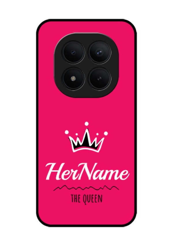 Xiaomi Redmi Note 15 Pro Plus 5G Custom Glass Phone Case - Queen With Name Design
