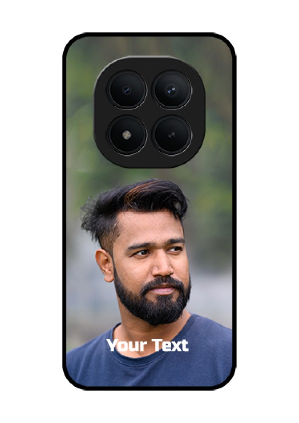 Xiaomi Redmi Note 15 Pro Plus 5G Custom Glass Phone Case - Photo With Text Design