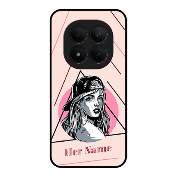 Xiaomi Redmi Note 15 Pro Plus 5G Custom Glass Phone Case - Rockstar Girl Design
