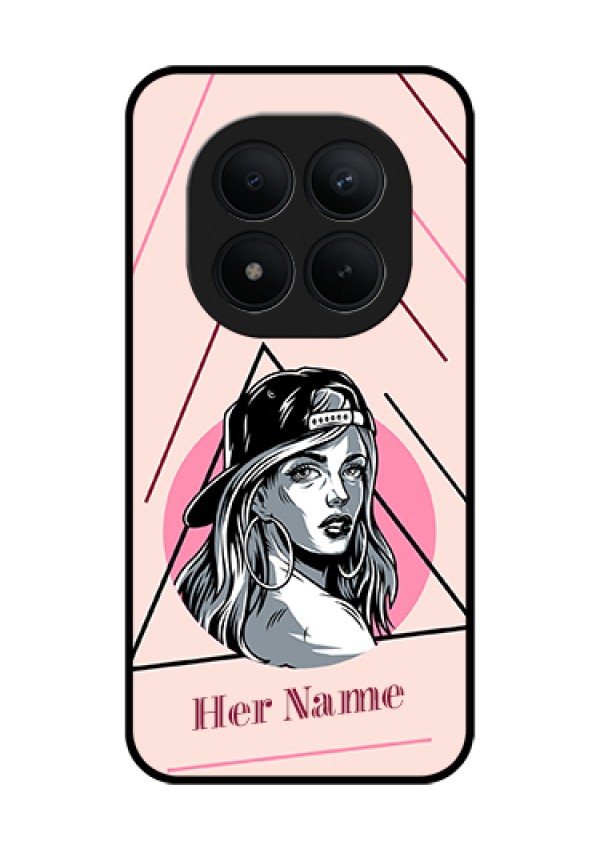 Xiaomi Redmi Note 15 Pro Plus 5G Custom Glass Phone Case - Rockstar Girl Design