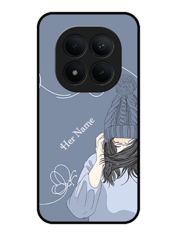 Custom Xiaomi Redmi Note 15 Pro Plus 5G Custom Glass Phone Case - Girl In Winter Outfit Design