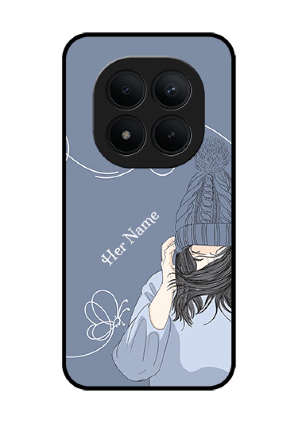Xiaomi Redmi Note 15 Pro Plus 5G Custom Glass Phone Case - Girl In Winter Outfit Design