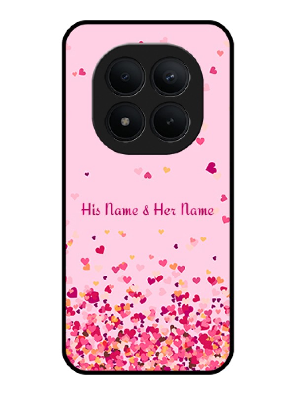 Custom Xiaomi Redmi Note 15 Pro Plus 5G Custom Glass Phone Case - Floating Hearts Design