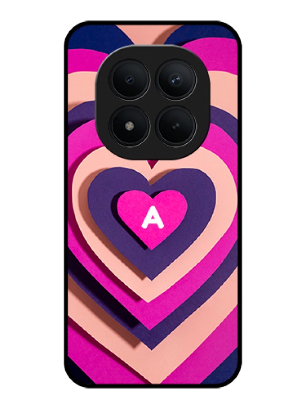 Custom Xiaomi Redmi Note 15 Pro Plus 5G Custom Glass Phone Case - Cute Heart Pattern Design