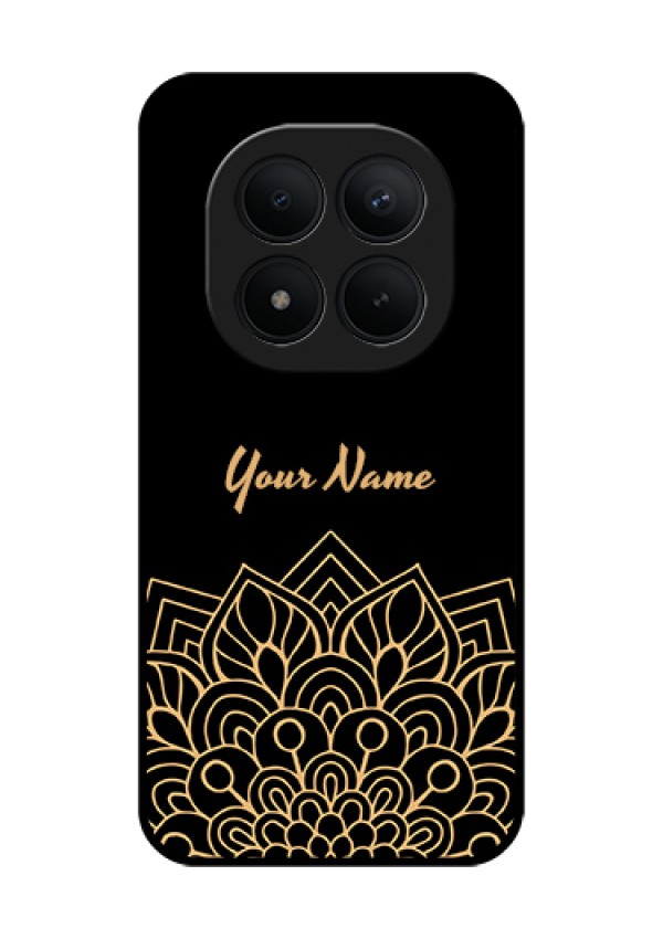 Xiaomi Redmi Note 15 Pro Plus 5G Custom Glass Phone Case - Golden Mandala Design