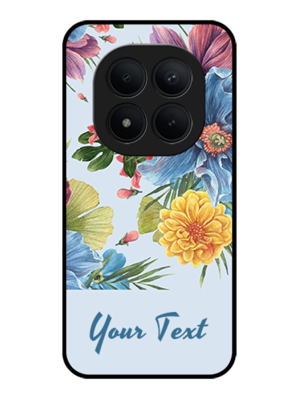 Custom Xiaomi Redmi Note 15 Pro Plus 5G Custom Glass Phone Case - Stunning Watercolored Flowers Painting Design