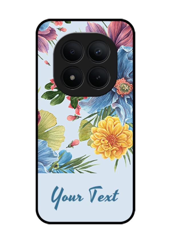 Xiaomi Redmi Note 15 Pro Plus 5G Custom Glass Phone Case - Stunning Watercolored Flowers Painting Design