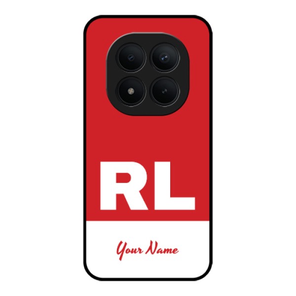 Xiaomi Redmi Note 15 Pro Plus 5G Custom Glass Phone Case - Dual Tone Custom Text Design