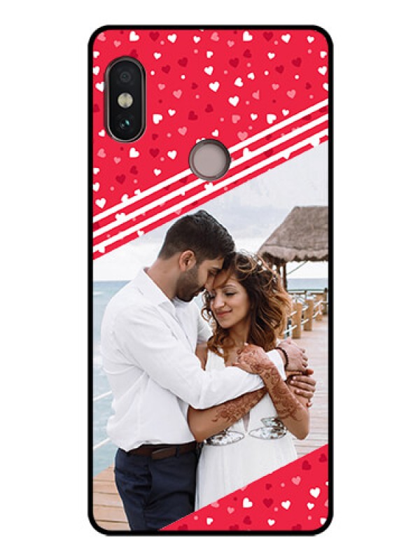 Custom Redmi Note 5 Pro Custom Glass Mobile Case  - Valentines Gift Design