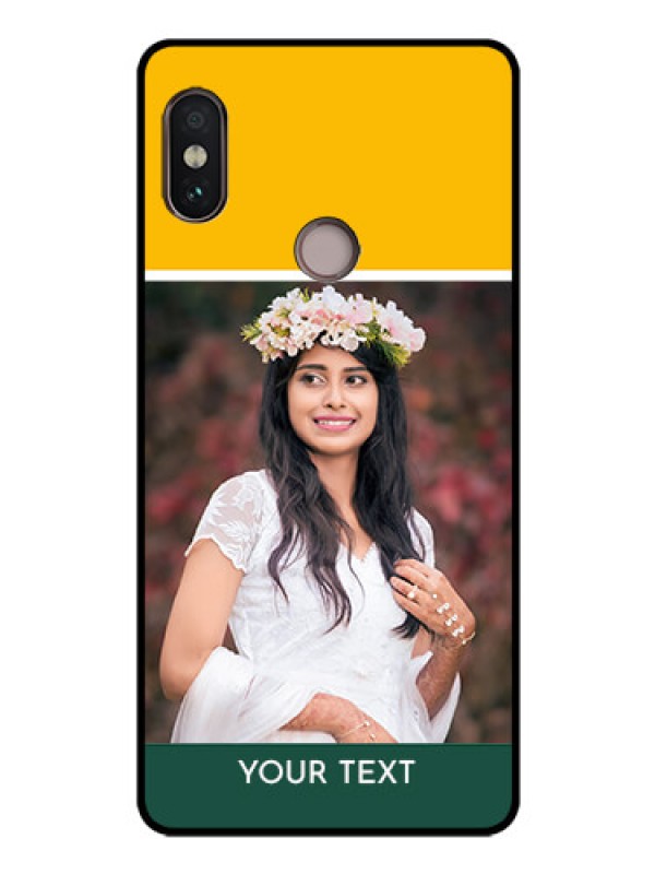 Custom Redmi Note 5 Pro Photo Printing on Glass Case  - Love You Design
