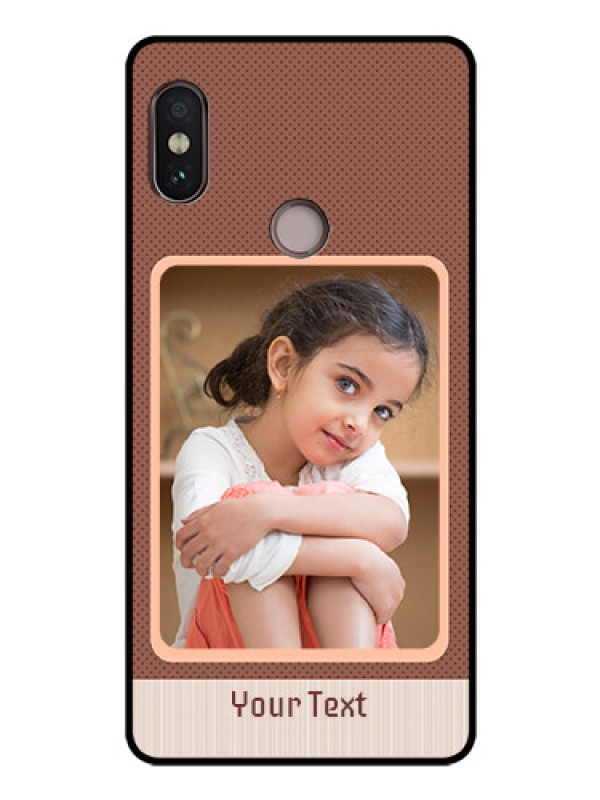 Custom Redmi Note 5 Pro Custom Glass Phone Case  - Simple Pic Upload Design