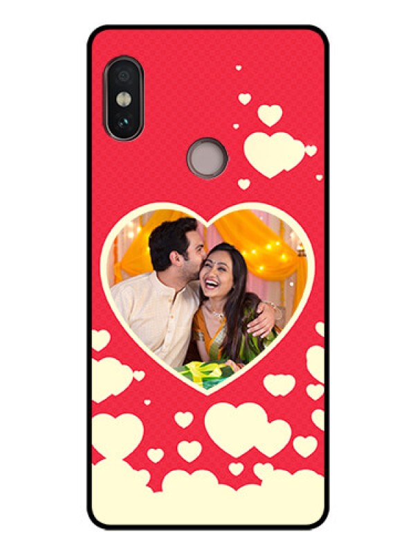 Custom Redmi Note 5 Pro Custom Glass Mobile Case  - Love Symbols Phone Cover Design
