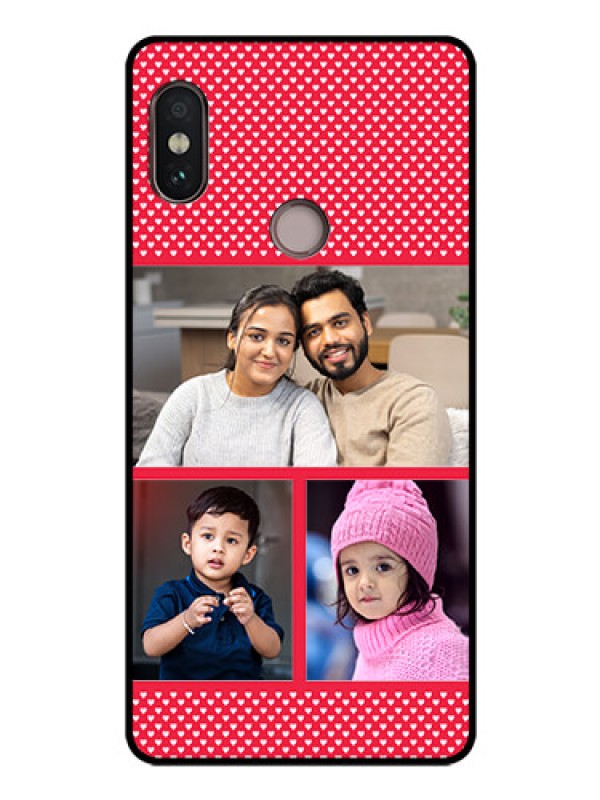 Custom Redmi Note 5 Pro Personalized Glass Phone Case  - Bulk Pic Upload Design